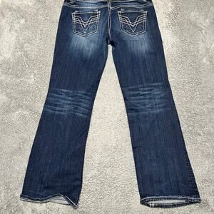 Vigoss Jeans Womens 15 /33 (36x31) Bootcut Contrast Stitch Western Bling